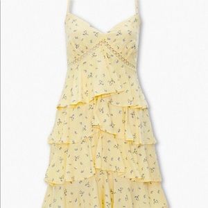 Floral ruffle dress